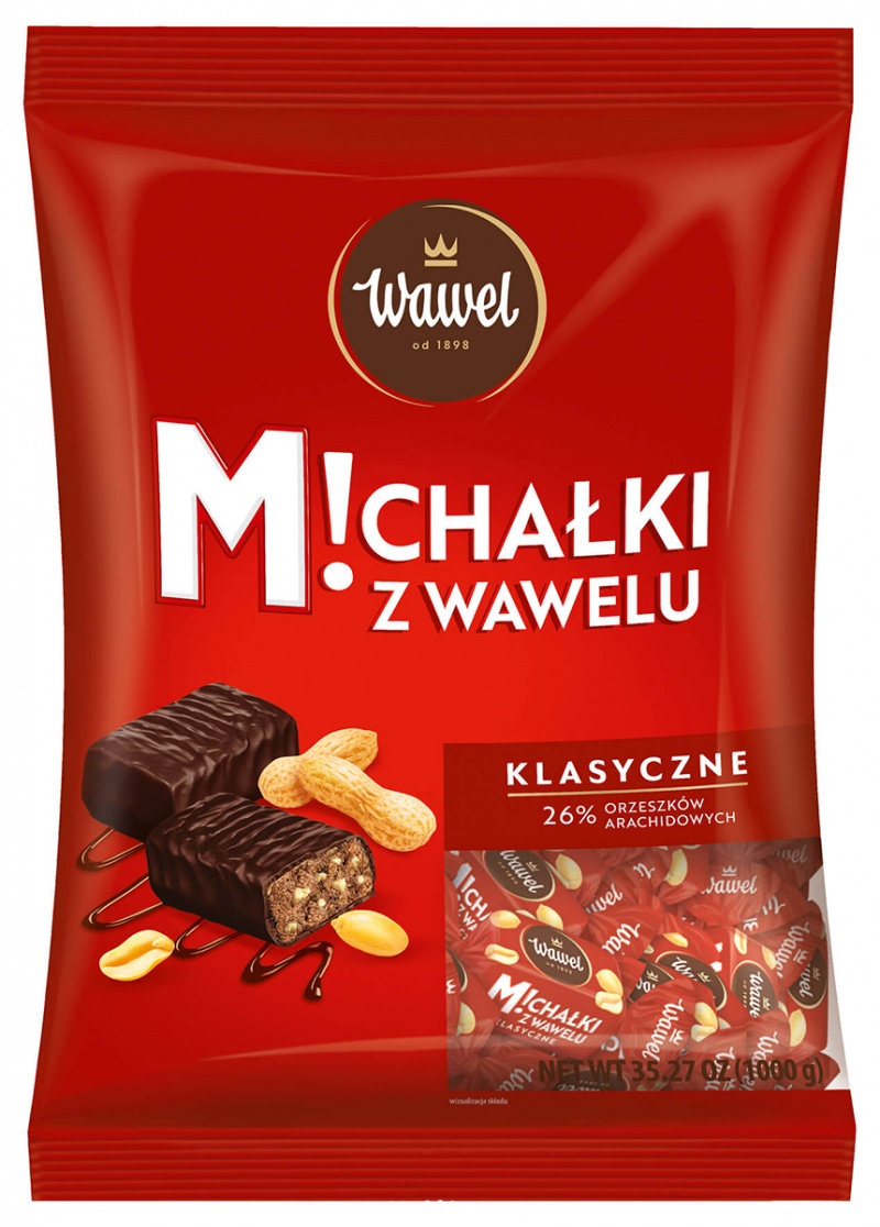Cukierki czekoladowe WAWEL MICHAŁKI ZAMKOWE, 1kg.