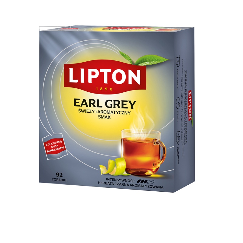 HERBATA LIPTON EARL GREY, 92 TOREBKI