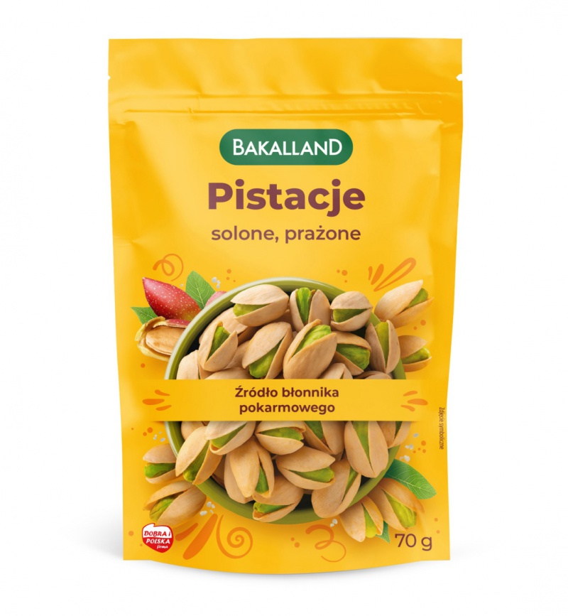 PISTACJE PRAŻONE, BAKALLAND, 70G