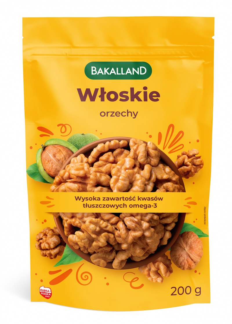 Orzechy włoskie 200g BAKALLAND