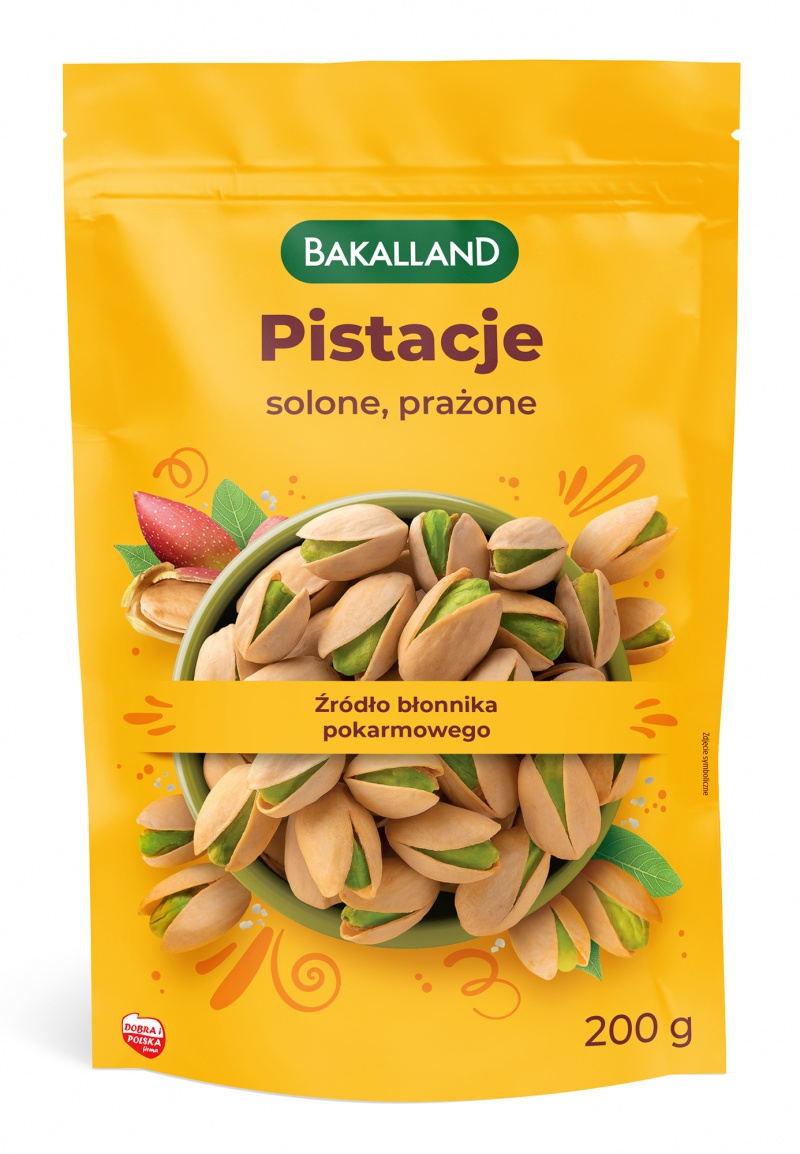 PISTACJE PRAŻONE, BAKALLAND, 200G