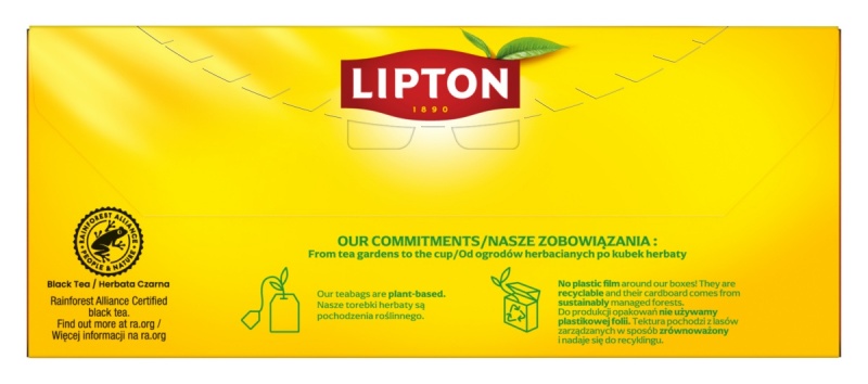 Herbata LIPTON Yellow Label, 100 torebek