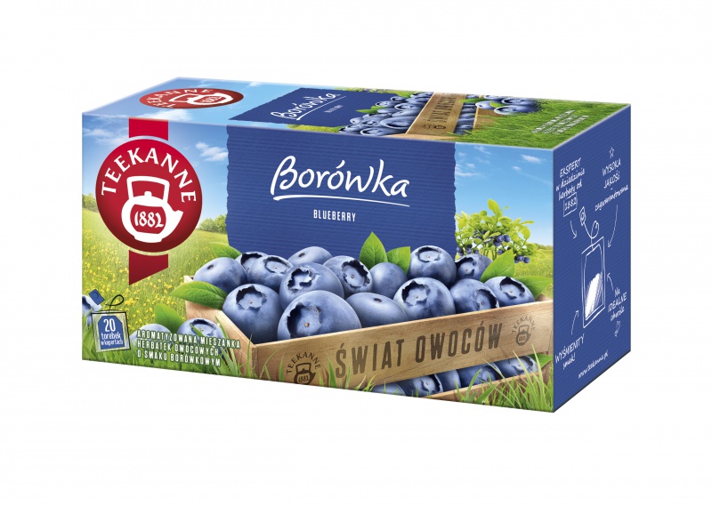 Herbata TEEKANNE Fruits, Borówka, 20 kopert