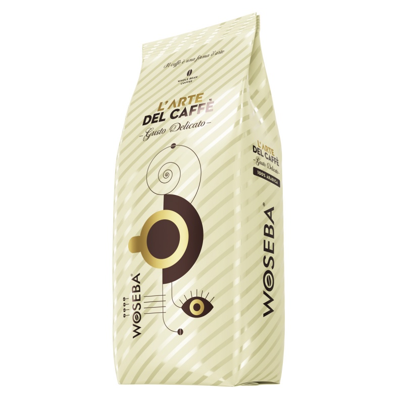 Kawa WOSEBA L’arte del caffe, Gusto Delicato, ziarnista, 1000g