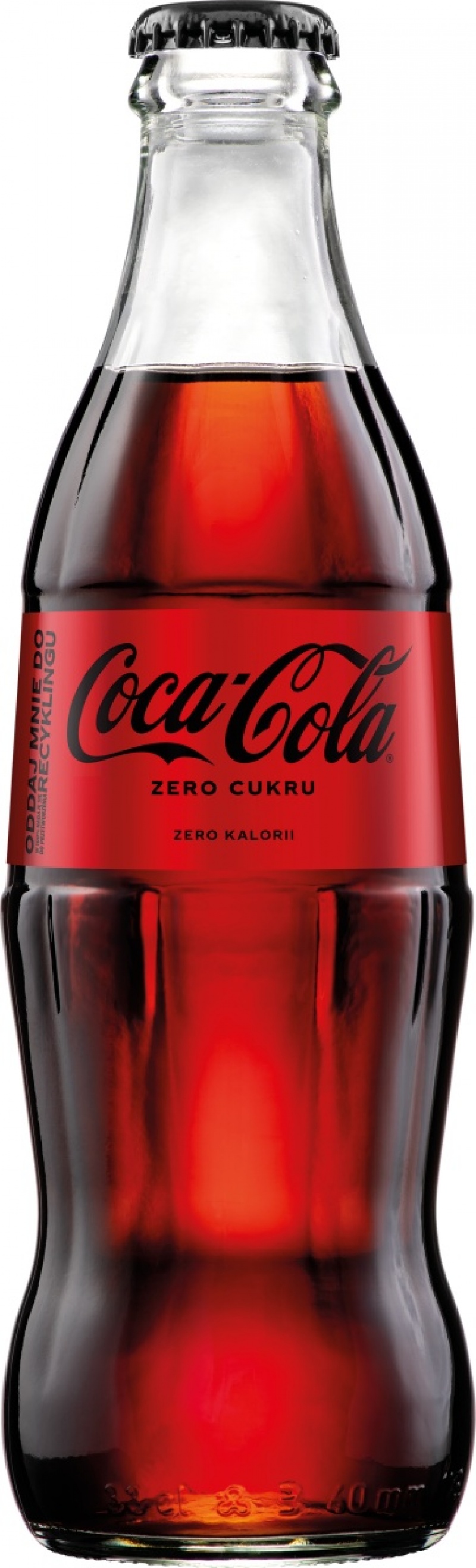 Coca-Cola Zero, butelka szklana, 0,33l