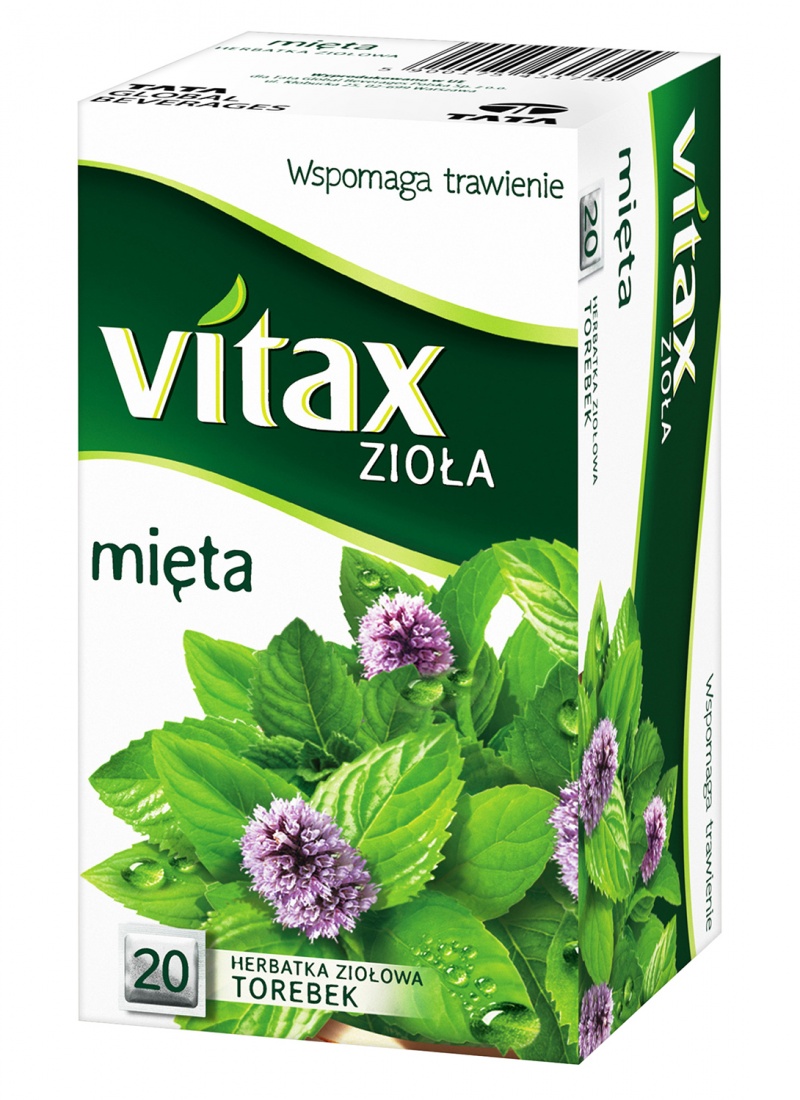 Herbata VITAX, mięta, 20 torebek
