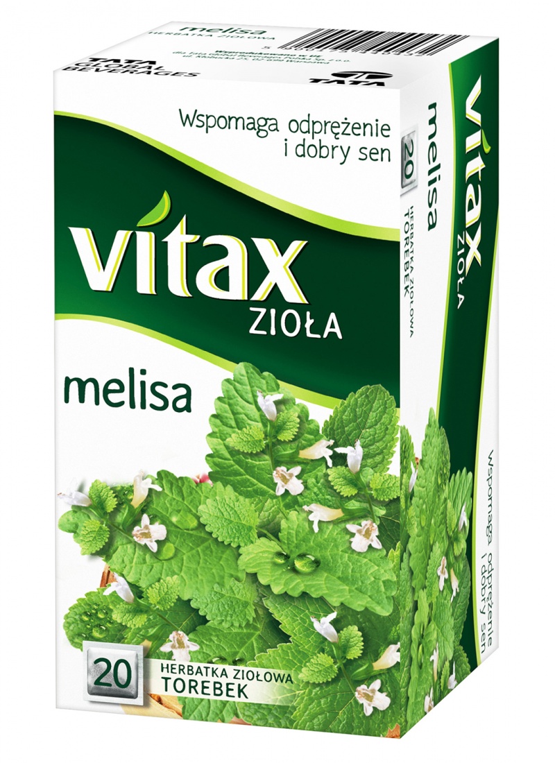 Herbata VITAX, melisa, 20 torebek