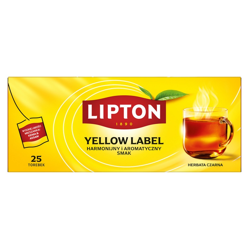 Herbata LIPTON Yellow Label, 25 torebek