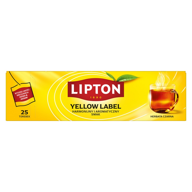 Herbata LIPTON Yellow Label, 25 torebek
