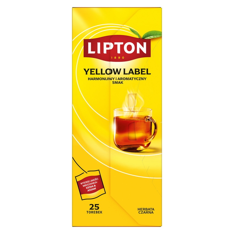 Herbata LIPTON Yellow Label, 25 torebek