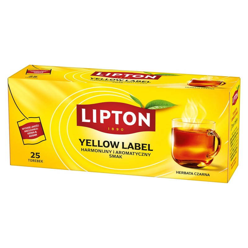 Herbata LIPTON Yellow Label, 25 torebek