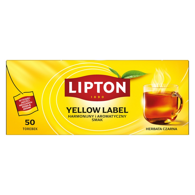 Herbata LIPTON Yellow Label, 50 torebek