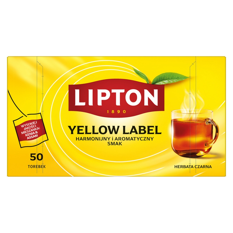 Herbata LIPTON Yellow Label, 50 torebek