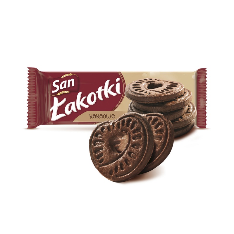 Ciastka Łakotki SAN, 168 g, kakaowe