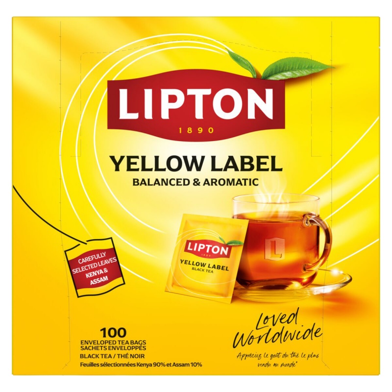 Herbata LIPTON Yellow Label, 100 kopert