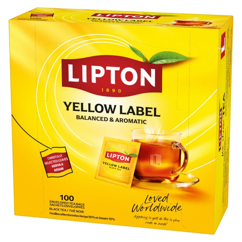 Herbata LIPTON Yellow Label, 100 kopert