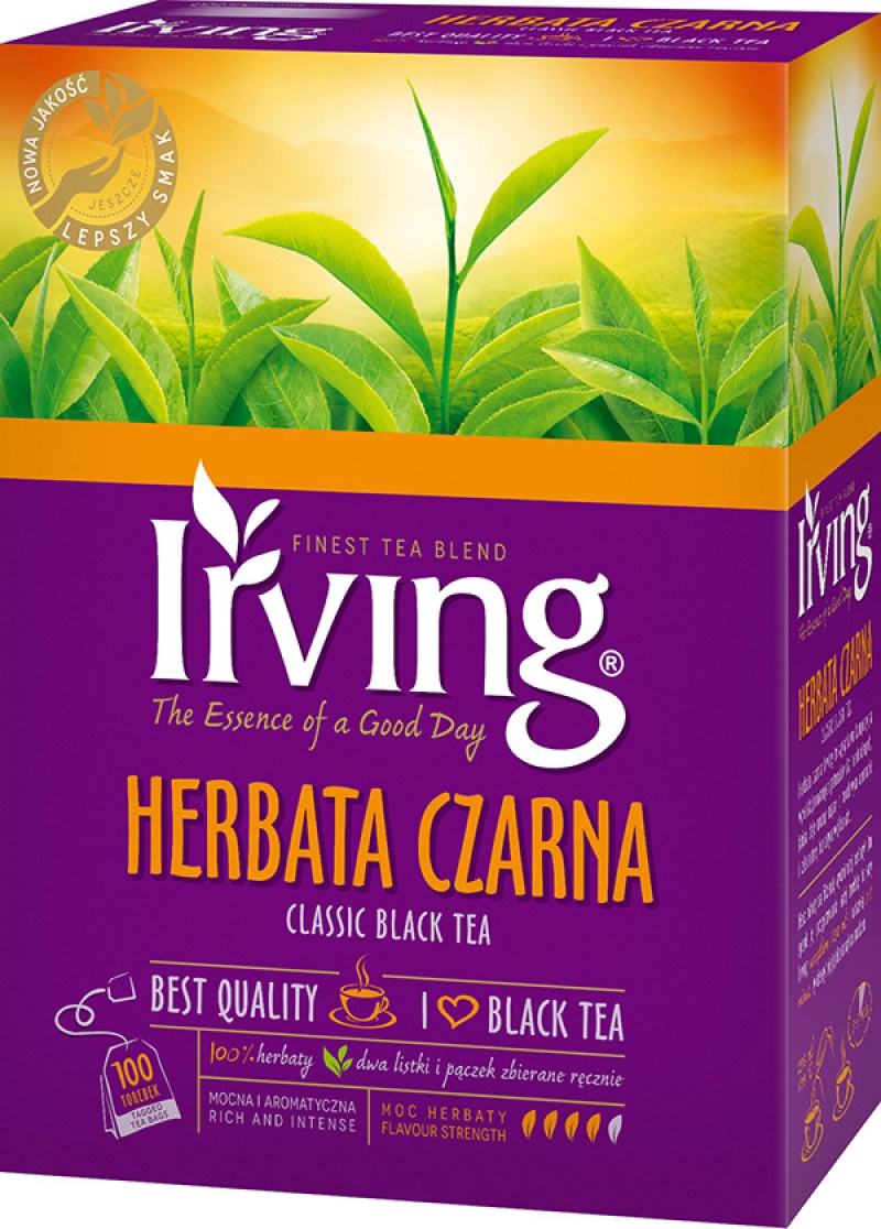 Herbata IRVING, czarna, 100 kopert