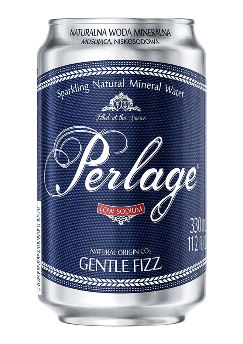 Woda CISOWIANKA Perlage, musująca, puszka, 0,33l