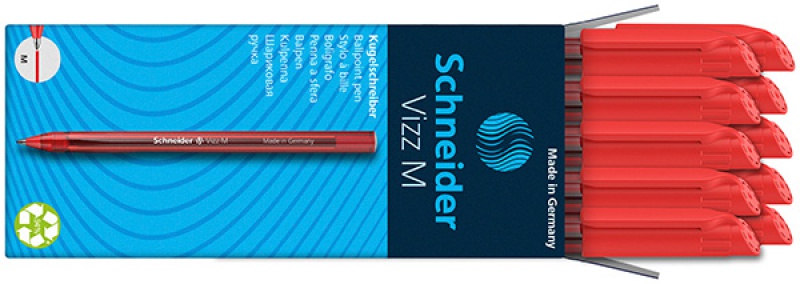 Długopis SCHNEIDER VIZZ, M, 1szt., czerwony