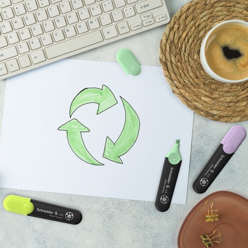 Zestaw zakreślaczy SCHNEIDER Job, 1-5 mm, 6 szt., miks kolorów