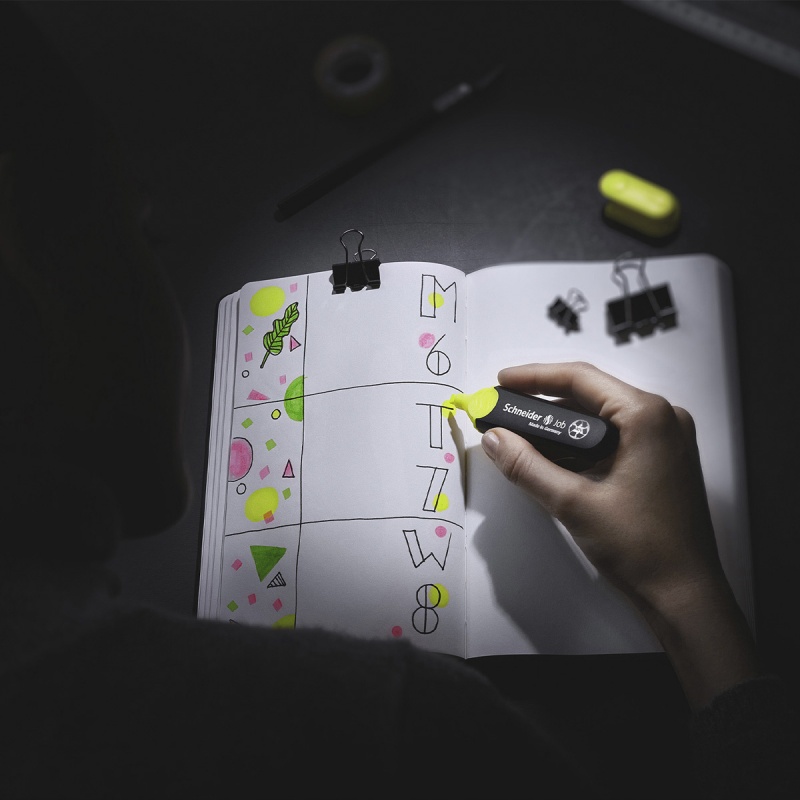 Zestaw zakreślaczy SCHNEIDER Job, 1-5 mm, 6 szt., miks kolorów