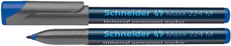 Foliopis permanentny SCHNEIDER Maxx 224, M, 1,0 mm, niebieski