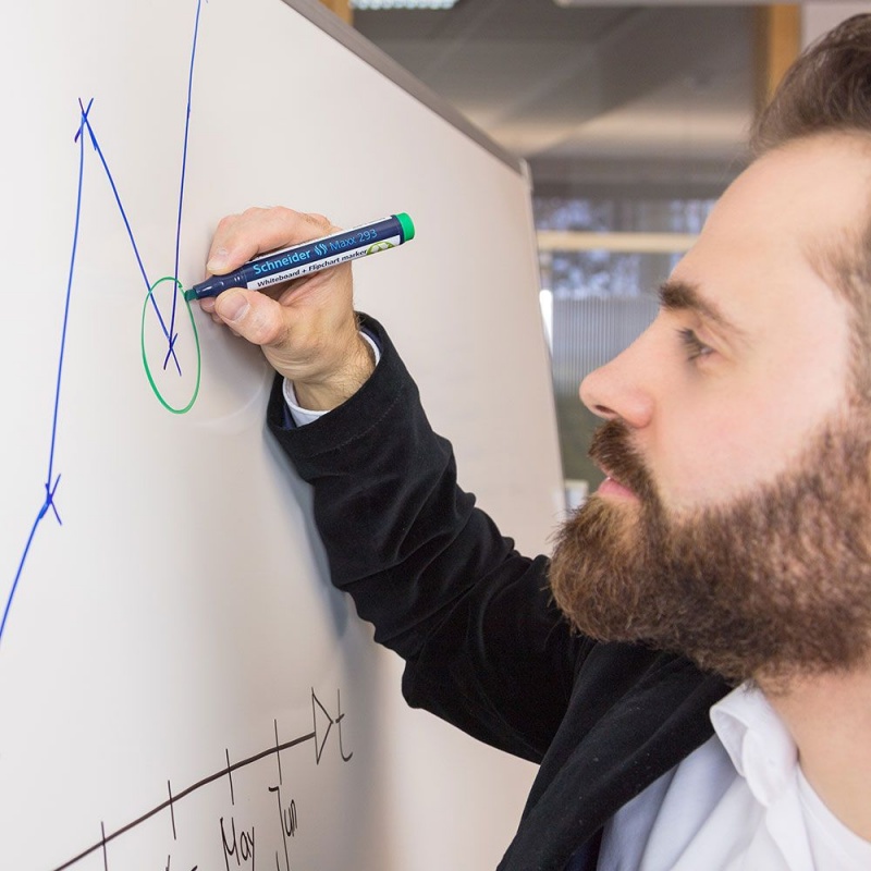 Zestaw markerów do tablic SCHNEIDER Maxx 293, 2-5 mm, 4 szt., miks kolorów