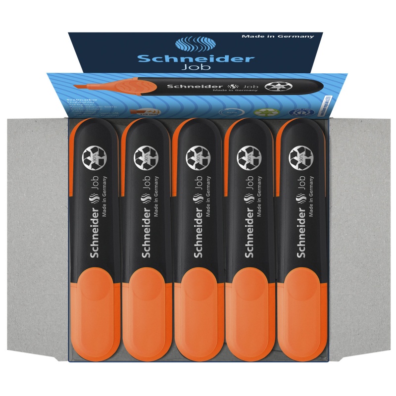 Zakreślacz SCHNEIDER Job, 1-5 mm, pomarańczowy