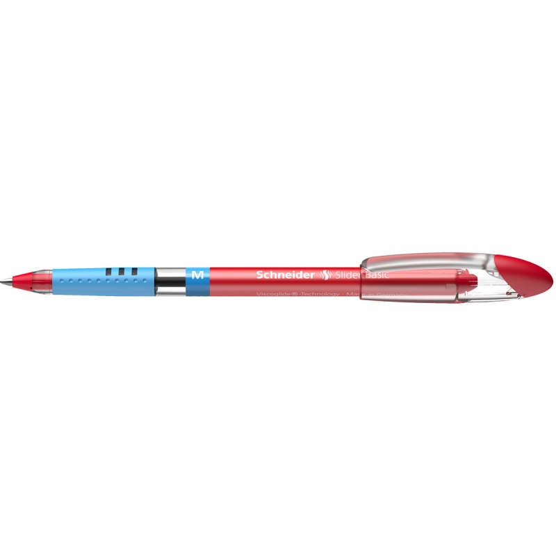 Długopis SCHNEIDER Slider Basic, M, czerwony