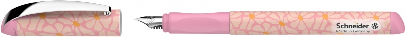 Pióro wieczne SCHNEIDER Glam IK, Flowers, M, pud. Kartonowe, pudrowy róż
