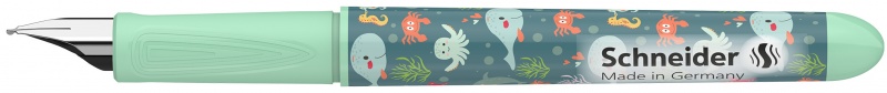 Pióro wieczne SCHNEIDER Zippi Happy Fish, M, jasnozielone