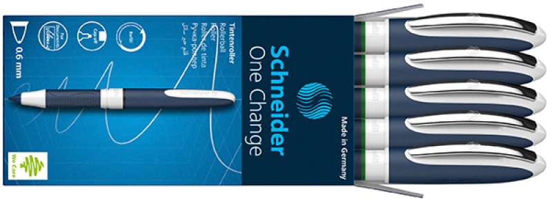 Pióro kulkowe SCHNEIDER One Change, 0,6mm, zielone