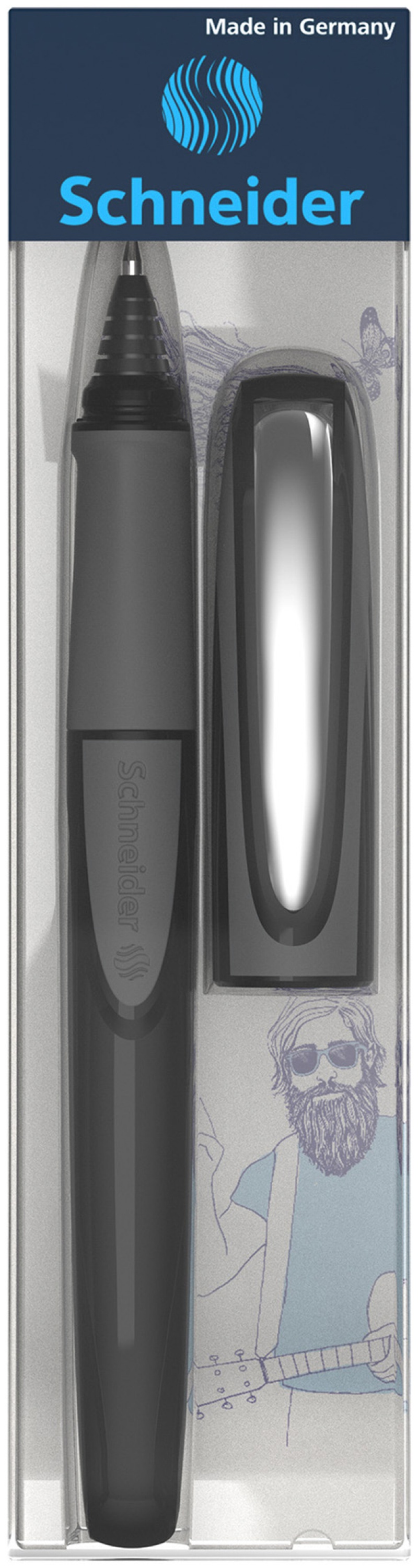 Pióro kulkowe SCHNEIDER Ray, M, onyx / onyksowe