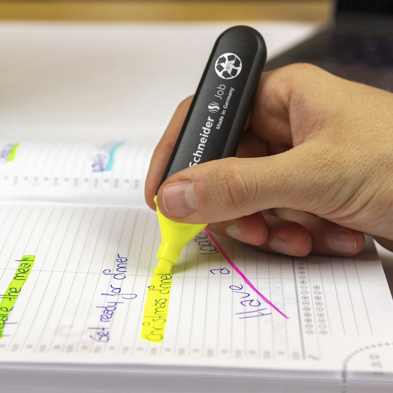 Zakreślacz SCHNEIDER Job, 1-5 mm, blister, żółty