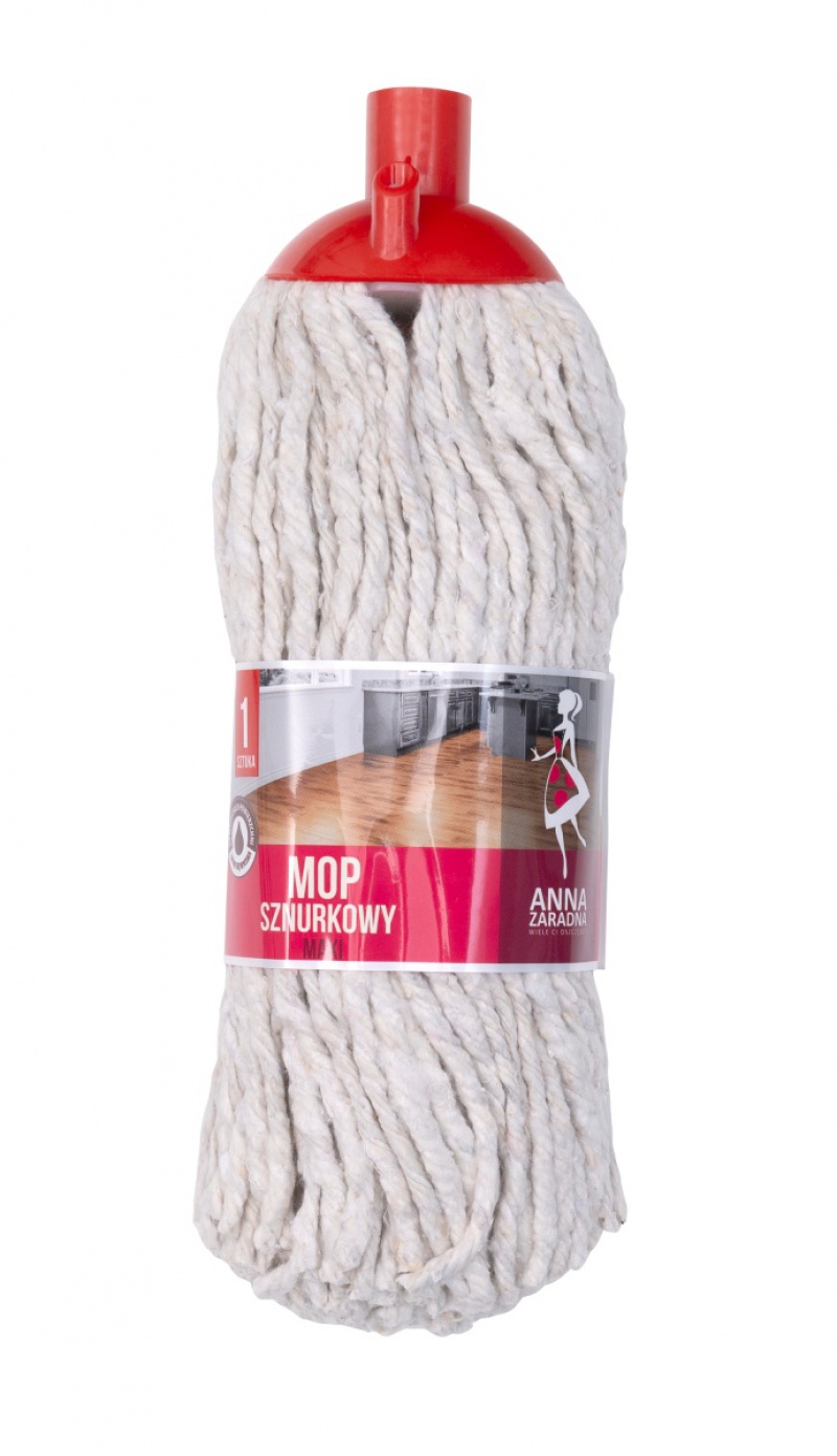 Mop ANNA ZARADNA, sznurkowy, maxi, 1 szt., biały