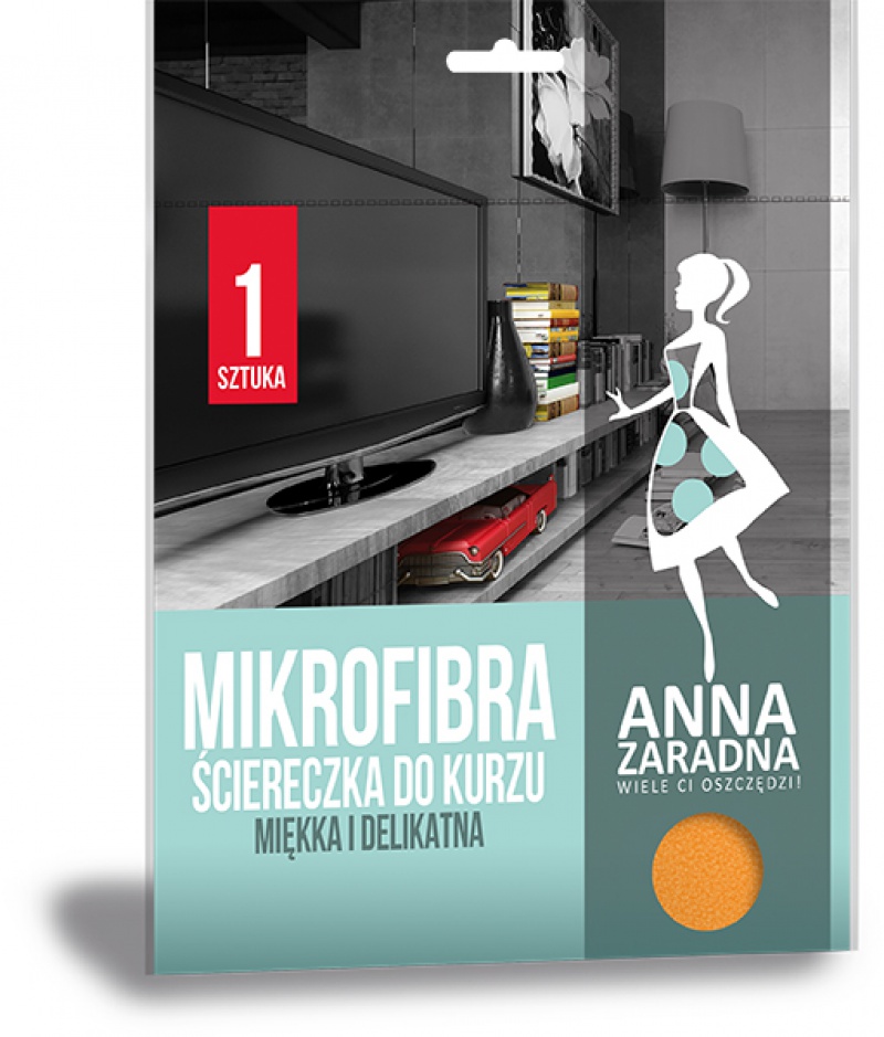Mikrofibra ściereczka do kurzu ANNA ZARADNA, 1 szt.