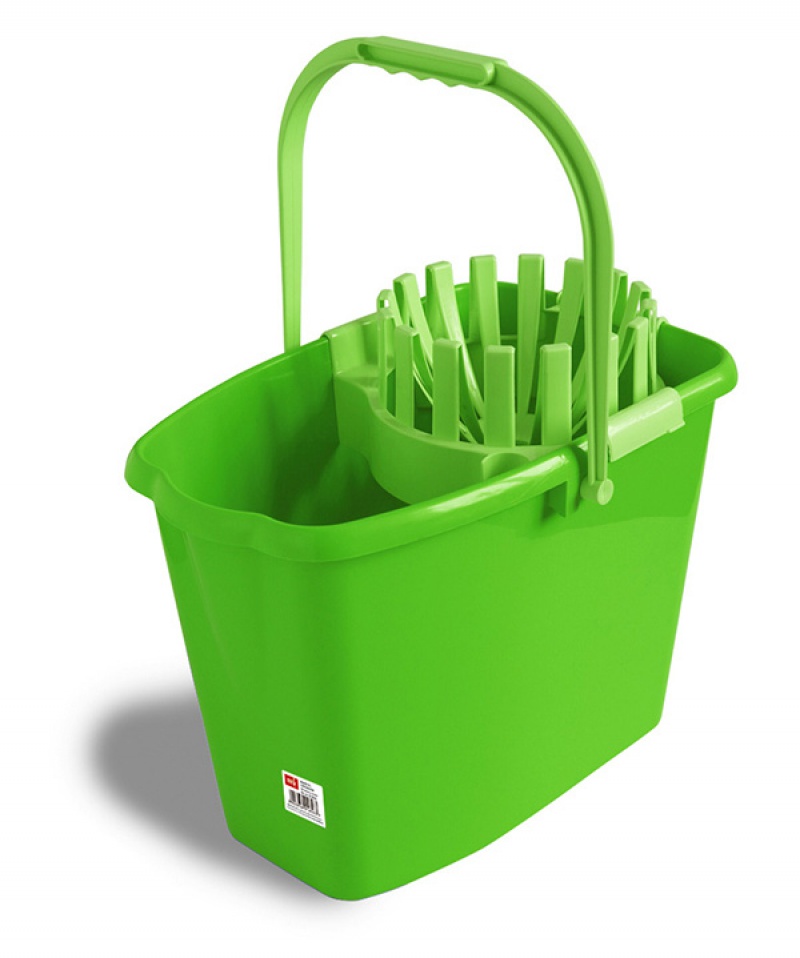 Wiadro ANNA ZARADNA, z wyciskaczem, 10 l, niebieskie