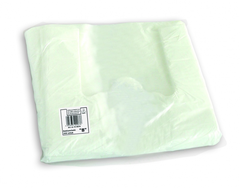 Reklamówka STELLA, "8", 27/7/48 cm 12 mikr., 200 szt.
