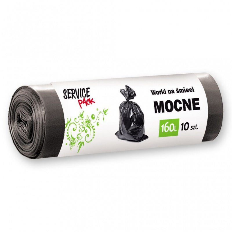 WORKI NA ŚMIECI STELLA, MOCNE LDPE 160L 10 SZT.