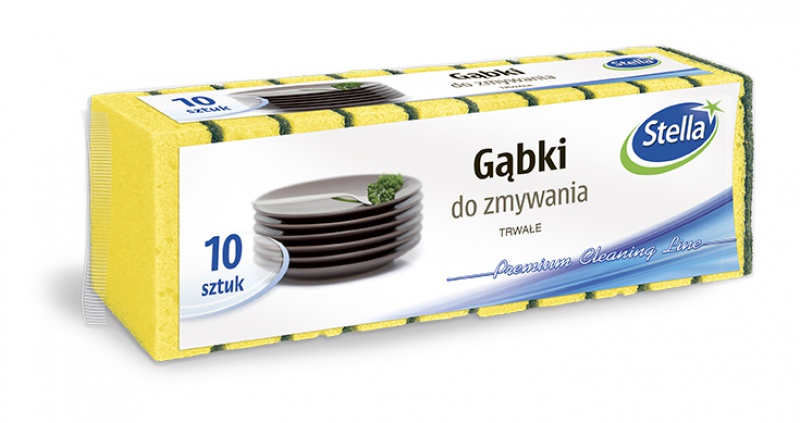 Gąbki do zmywania STELLA, 10 szt.