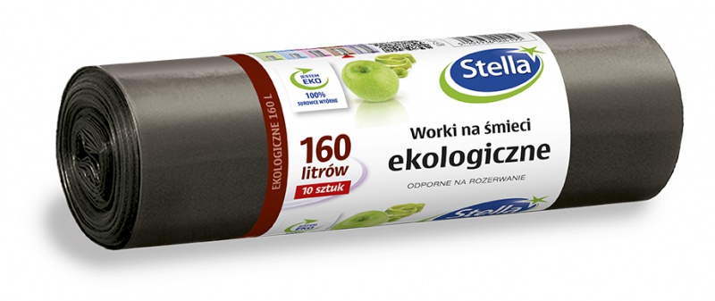 Worki na śmieci STELLA, ekologiczne, 160 l, 10 szt.