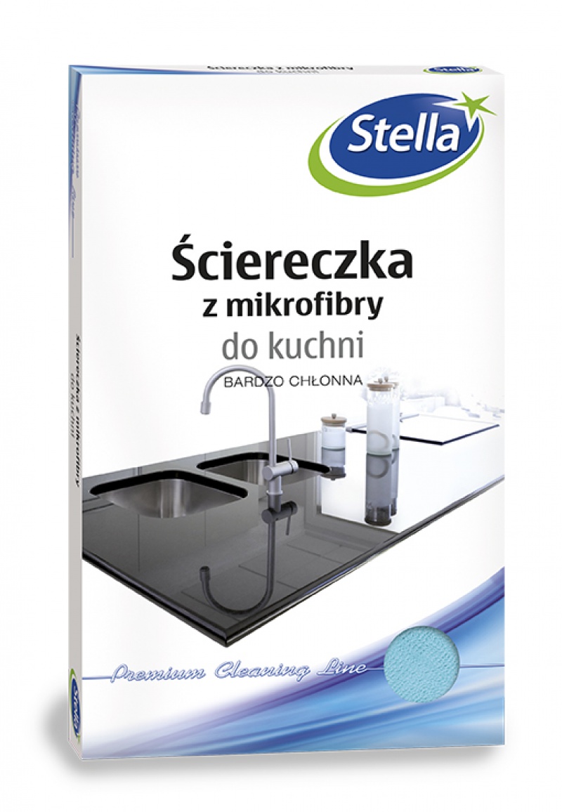 Ściereczka z mikrofibry STELLA, do kuchni, 1 szt.