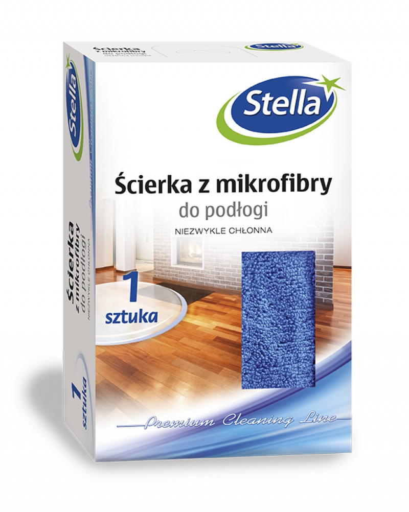 Ścierka z mikrofibry STELLA, do podłogi dwustronna, 1 szt.