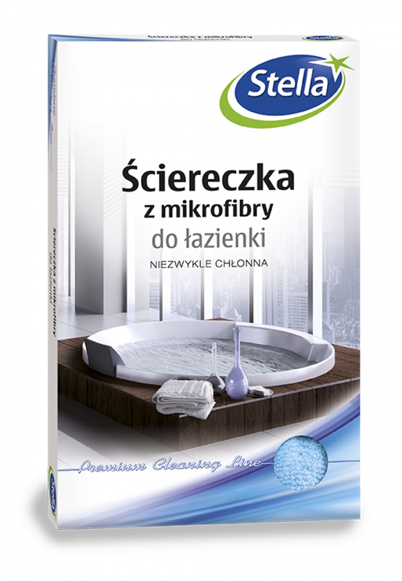 Ściereczka z mikrofibry STELLA, do łazienki, 1 szt.