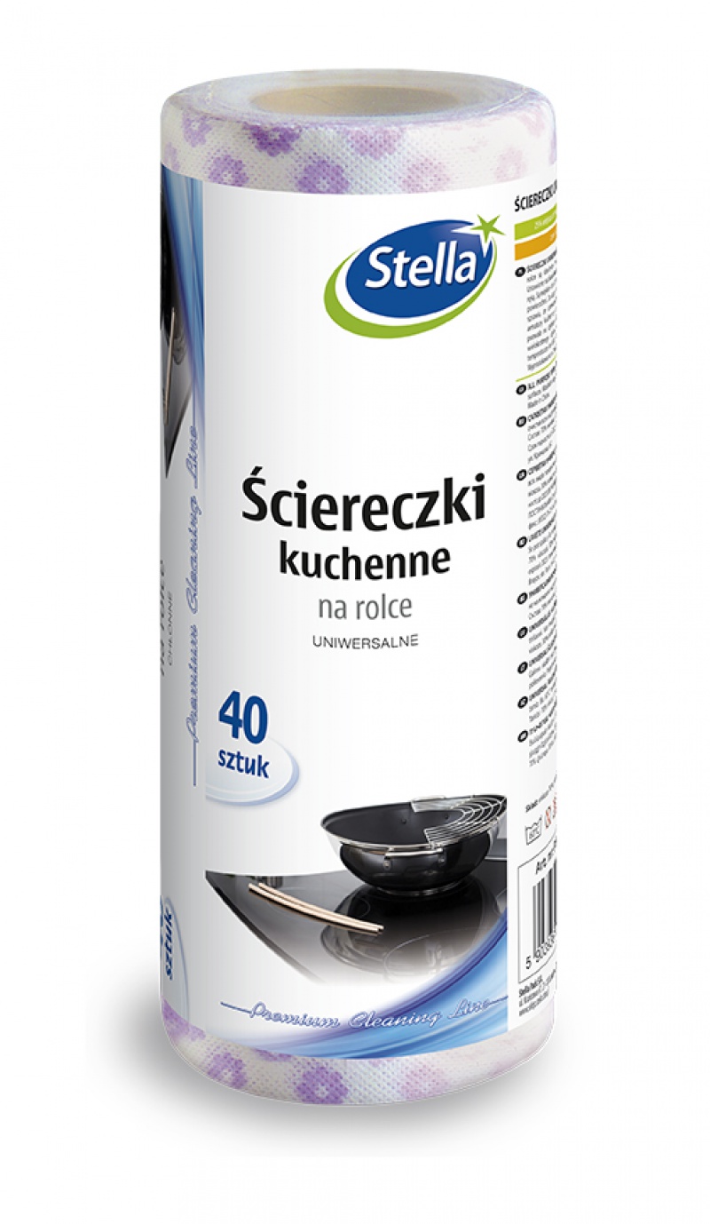Ściereczki kuchenne STELLA, na rolce, 40 szt.