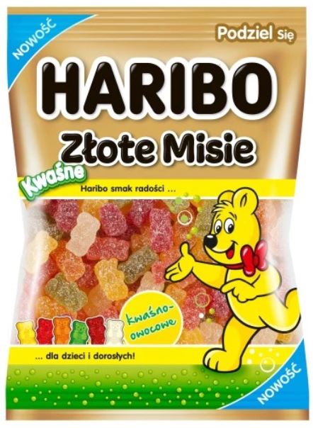 HARIBO ZŁOTE MISIE KWAŚNE 160G