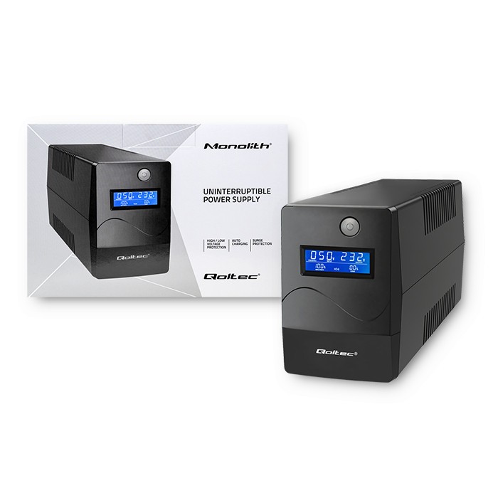 Zasilacz awaryjny UPS | Monolith | 850VA | 480W | LCD | USB |    RJ45