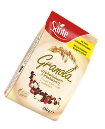 Granola z Białą Czekoladą i Truskawkami 350g Sante