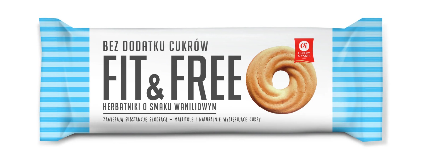 Herbatniki Fit&Free o smaku waniliowym 120 g Cukry Nyskie