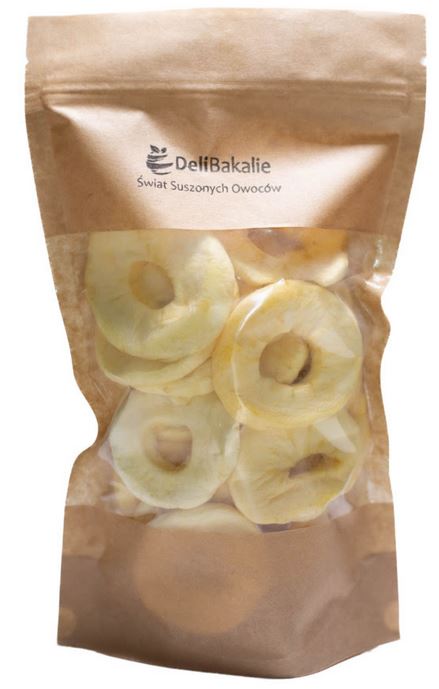 Jabłka Suszone Krążek bez skórki